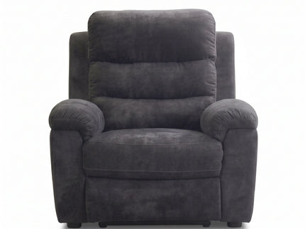 Manual Recliner Chair With 150° Recline, For Living Room - Dark Gray
