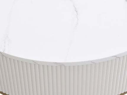 Modern Round Table With Drawers