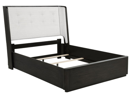Bangor - Wingback Bed With Upholstered Headboard