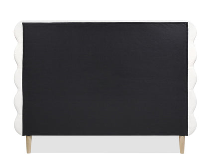 Stockholm - Modern Wavy Headboard Platform Bed