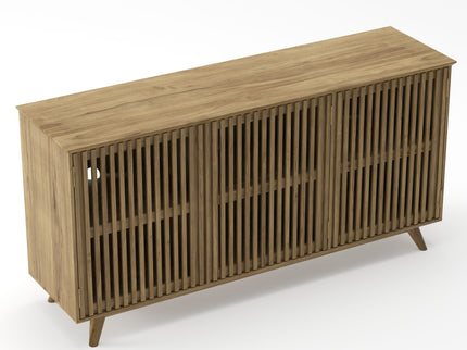 TV Stand With Adjustable Shelf - Natural
