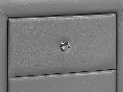 Nightstand, Storage Drawer Versatile Use, Upholstered, Transitional