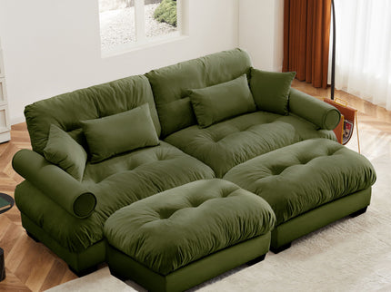 Super Comfort Oversized Modular Sectional Sofa With Movable Ottoman
