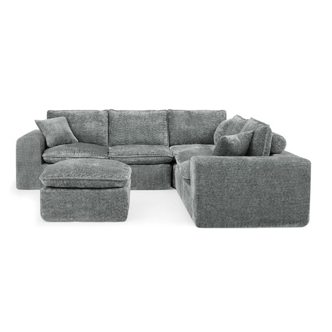 Sectional Sofa With Moveable Ottoman