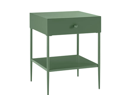 Colette - 1 Drawer Nightstand With Bottom Shelf - Green