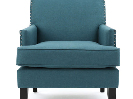 Serenada - Upholstered Fabric Club Chair With Nailhead Trim And Tapered Birch Legs