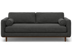 Dark Gray / 3 Seater Sofa With Ottoman