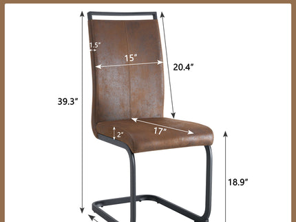Dining Chairs With Ergonomic Backrest