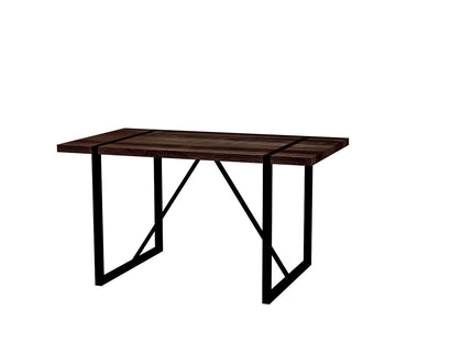 Modern Dining Table With Metal Legs For 4 - 6 Person