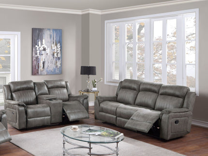 Contemporary Living Room Set, Horizontal And Vertical Tufting