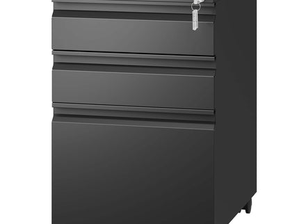 Metal Drawer Mobile File Cabinet With Lock For Home Office Organizer
