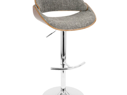 Fabrizzi - Mid Century Modern Adjustable Barstool With Swivel (Set of 2)