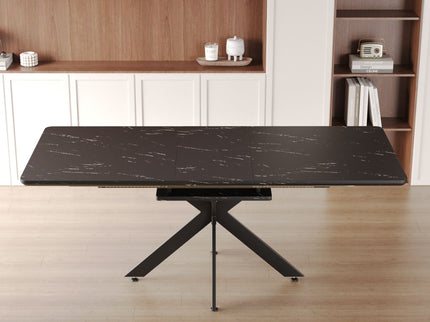 Modern Mid-Century Dining Table Set With Extendable Design