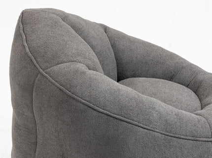 Bedding Bean Bag Sofa Chair High Pressure Foam With Footrest