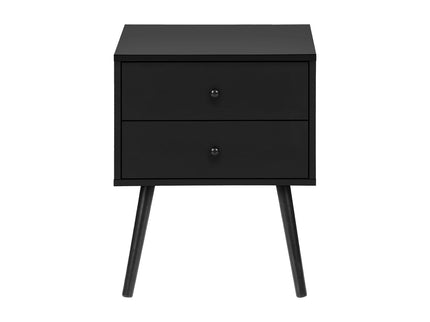 Accent Table & Storage Drawers - Black