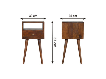 Solid Wood Mini Nightstand
