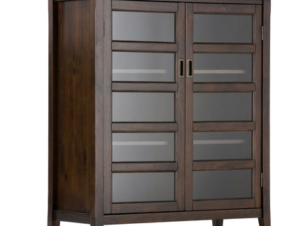 Burlington - Medium Storage Cabinet - Mahogany Brown