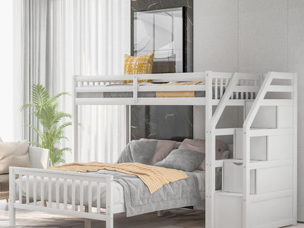 Loft Bed With Staircase And Storage