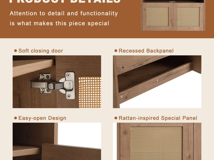 Bathroom Vanity & Art Sink, 2 Soft Close Doors, Float Mounting Design