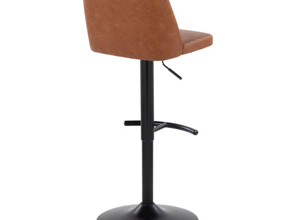 Toriano - Contemporary Adjustable Bar Stool With Rounded T Footrest (Set of 2)