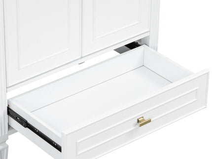 Freestanding Vanity With 1 Drawer & 2 Soft Close Doors With Door Mounted Storage
