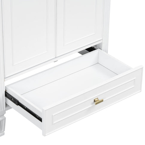 Freestanding Vanity With 1 Drawer & 2 Soft Close Doors With Door Mounted Storage