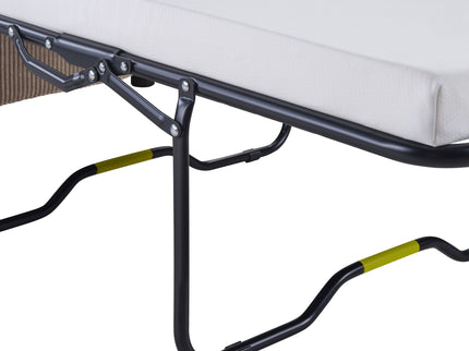 Sleeper Sofa With Foldable Mattress, USB Ports, Side Table & Storage Pocket