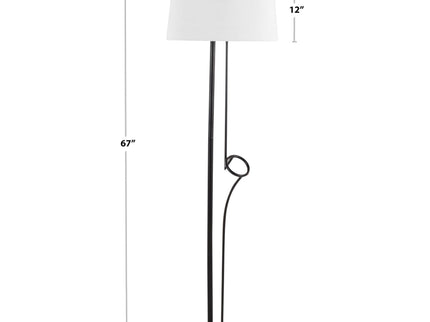 Shadow Contemporary Floor Lamp - Black / White