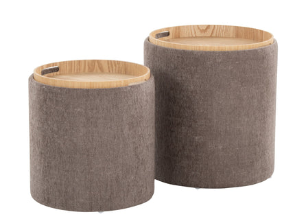 Tray - Contemporary Nesting Ottoman Set