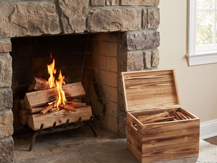 15 Lbs Fatwood Fire Starter Sticks With Box, 100% Natural Kindling Wood, Pine Firewood Firestarter For Campfire, Stove, Fireplace, Bonfires, Grill - Natural