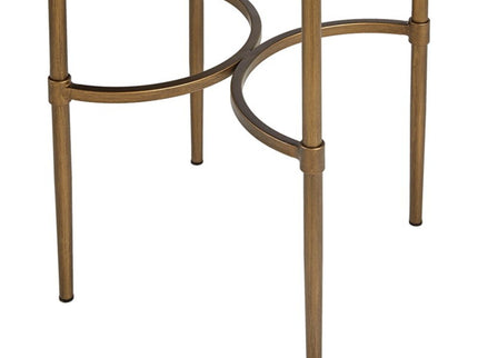 Bedford - Oval Mirror Accent Table - Antique Bronze