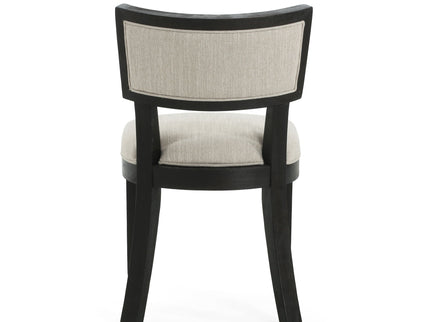 Farmhouse Style Fabric Upholstered Side Dining Chair Set