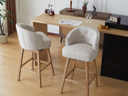 360 Degree Rotation Swivel Counter Stools (Set of 2)
