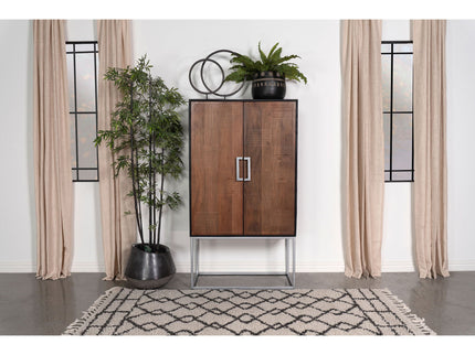 Washoe - 2 Door Bar Cabinet - Walnut