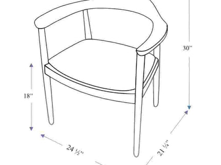 Kelly - Mid-Century Modern Dining Chair