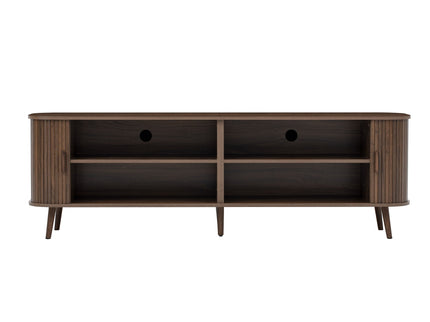 70" TV Stand, Media Center With Ample Storage - Dark Brown