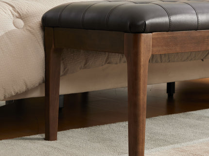 Upholstered End Of Bed Bench With Headrest