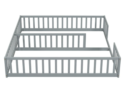 Double Floor Bed With Fence, Guardrails, Without Door