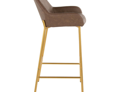 Daniella - Contemporary / Glam Fixed Height Bar Stool (Set of 2)