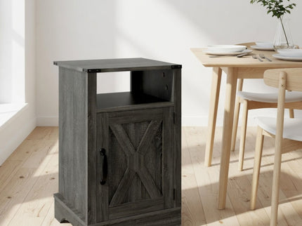 Farmhouse Nightstand, Charging Station & Storage