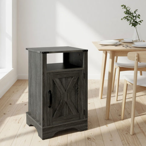 Farmhouse Nightstand, Charging Station & Storage