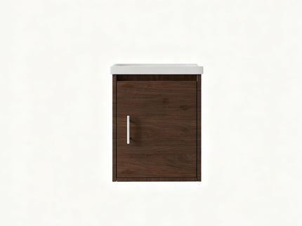 Floating Bathroom Vanity Combo, Wall Mounted Cabinet With Sink & Soft Close Doors For Small Bathrooms