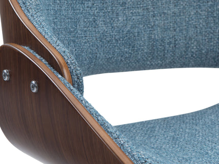 Malden - Bentwood Upholstered Dining Chair With Wood Back