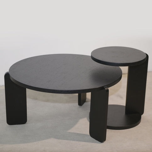 Round Coffee & End Table Set