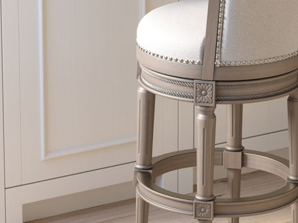 Swivel Barstool With High-Back