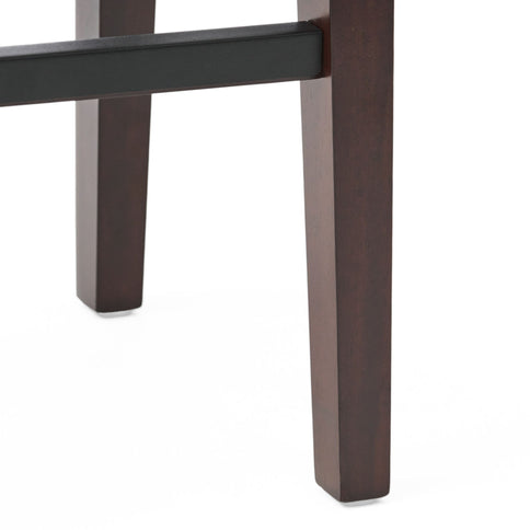 Elegant Saddle Stool With Curved Seat Comfort - Brown