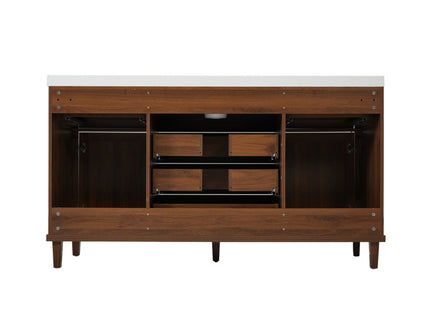 Bathroom Vanity With Sink, 5 Legs, Soft Close Drawers