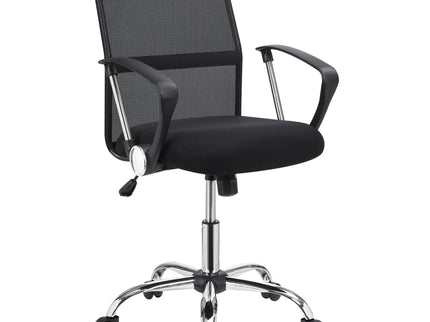 Swivel Office Chair With Base Adjustable Height - Black