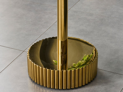 End Table For Living Rooms - Gold / White