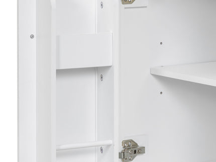 Modern Bathroom Vanity With Ceramic Sink, Soft-Close Doors, Flip Drawer, U-Shaped Shelves, Elegant Storage Solution